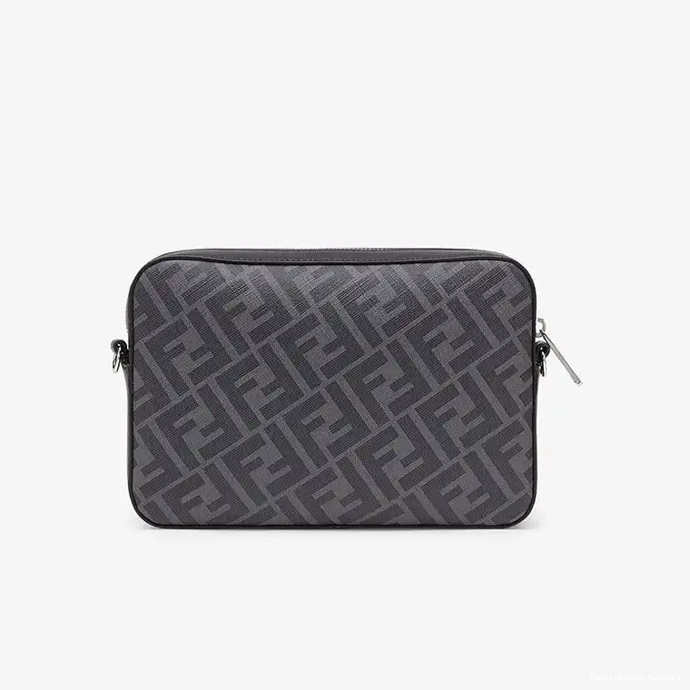 Affordable HOT Camera Yellow Compact FF In Case Fabric Black Fendi Motif 0429